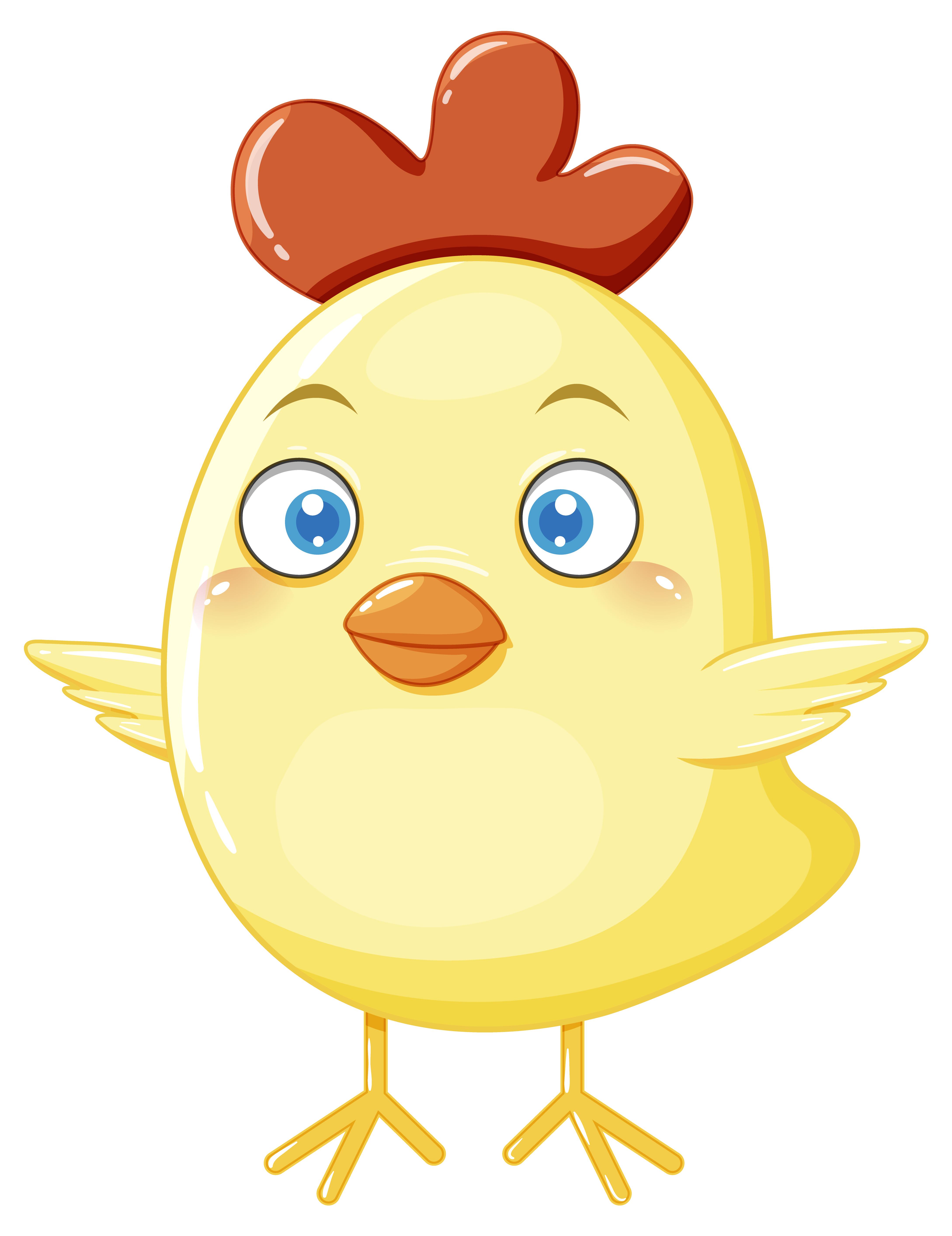 Cartoon chickens exploring a farm