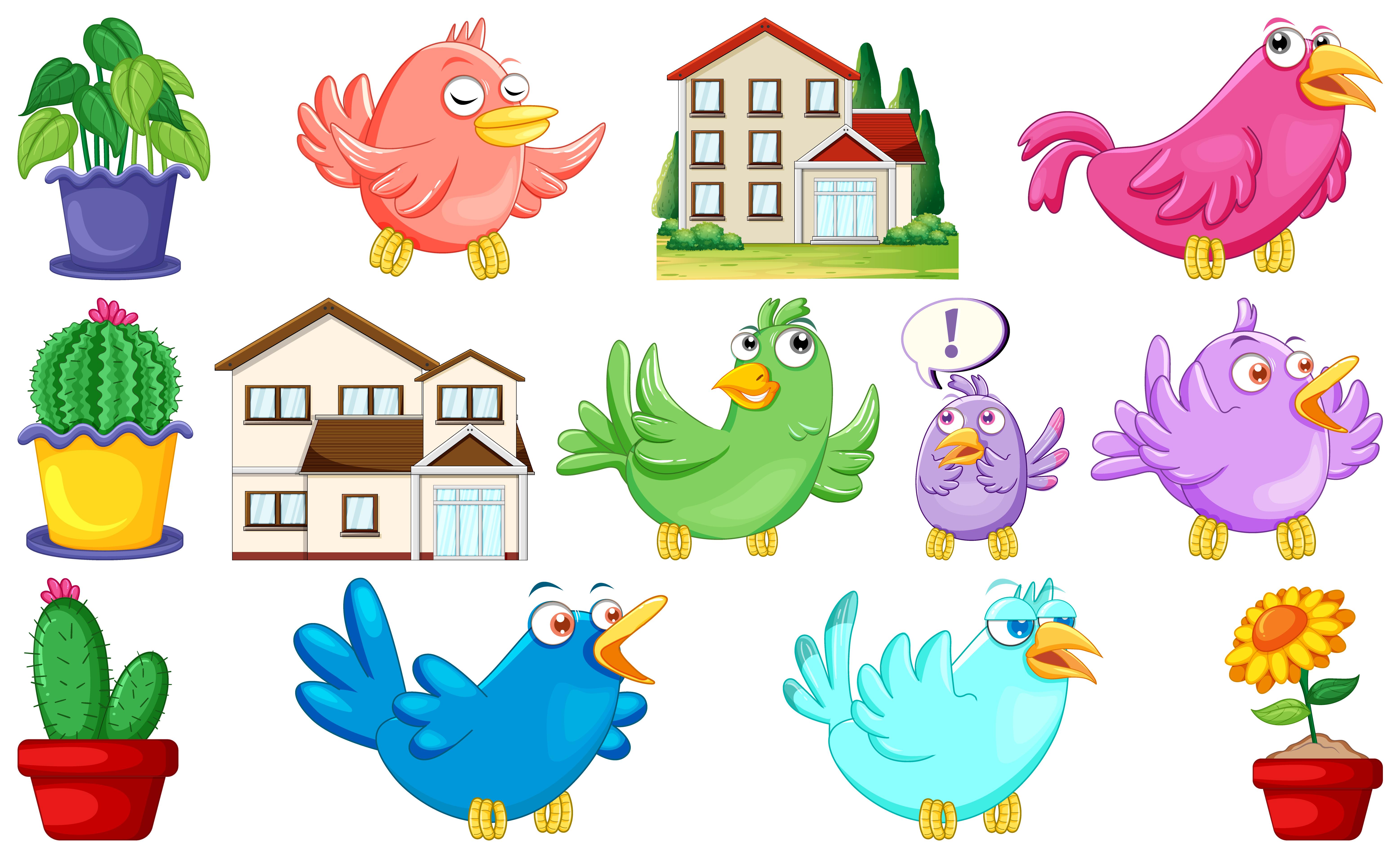 Cartoon chicken crossing a road